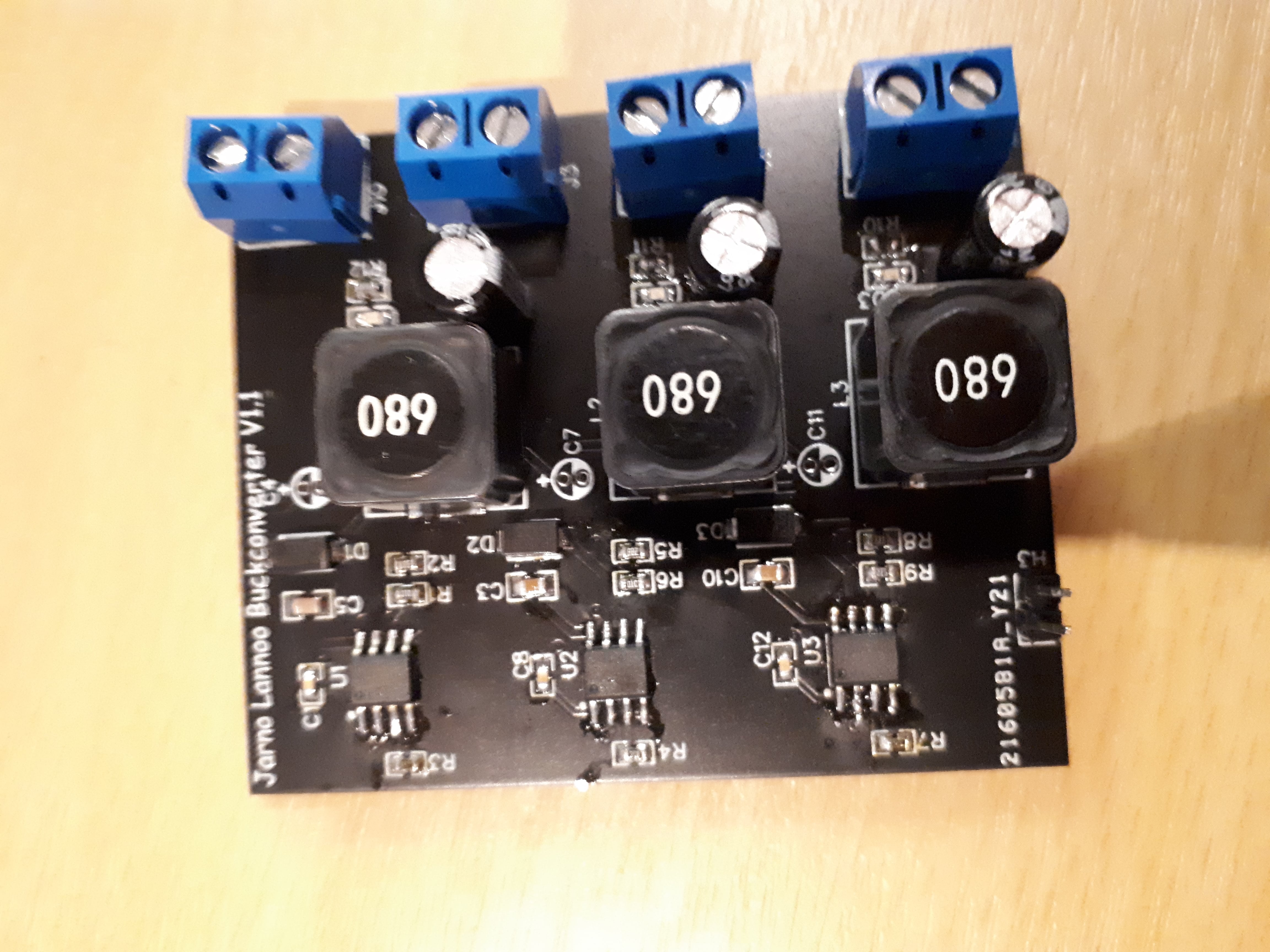 First version of the 3-channel switching regulator