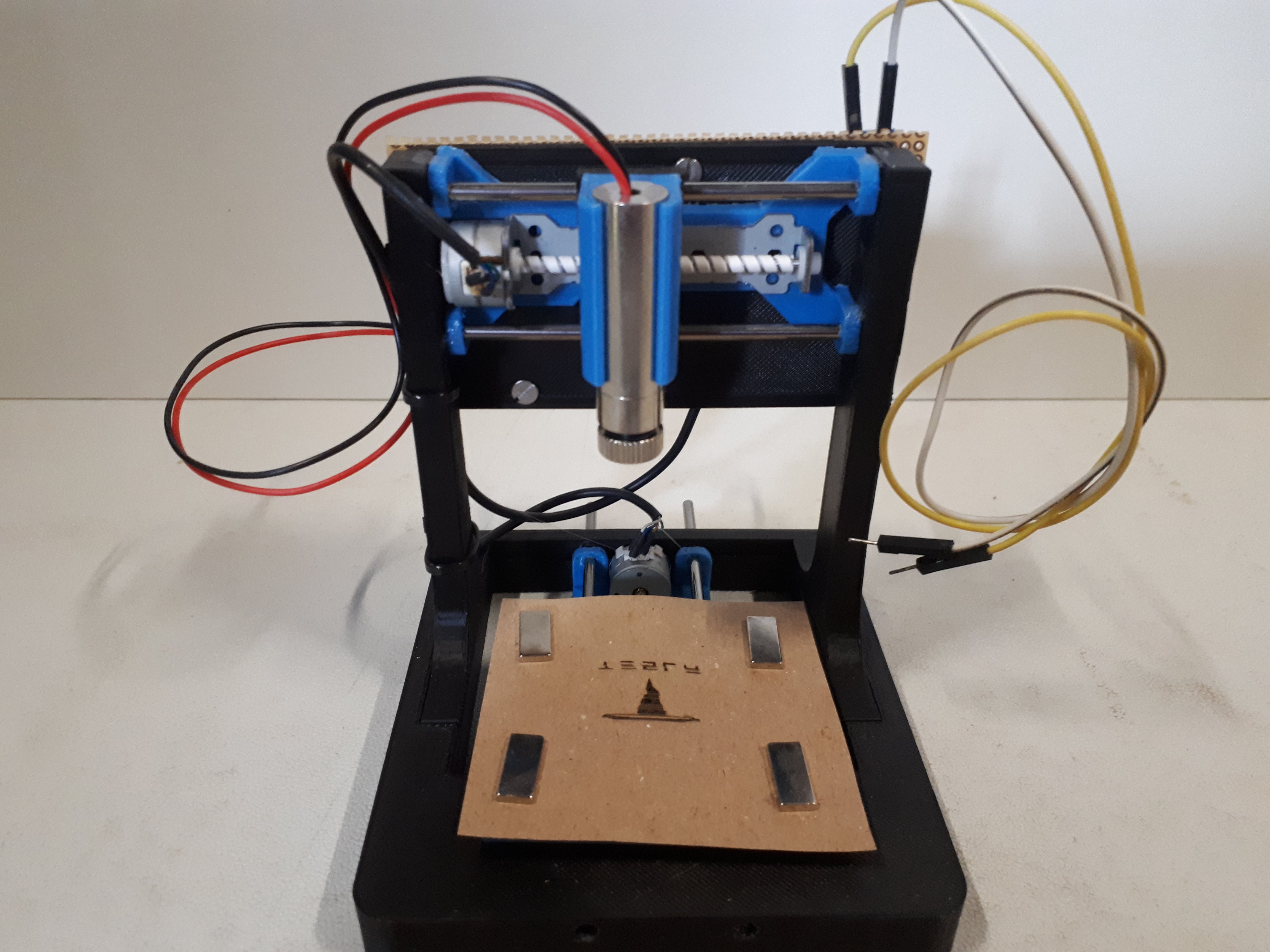 The front of the engraver