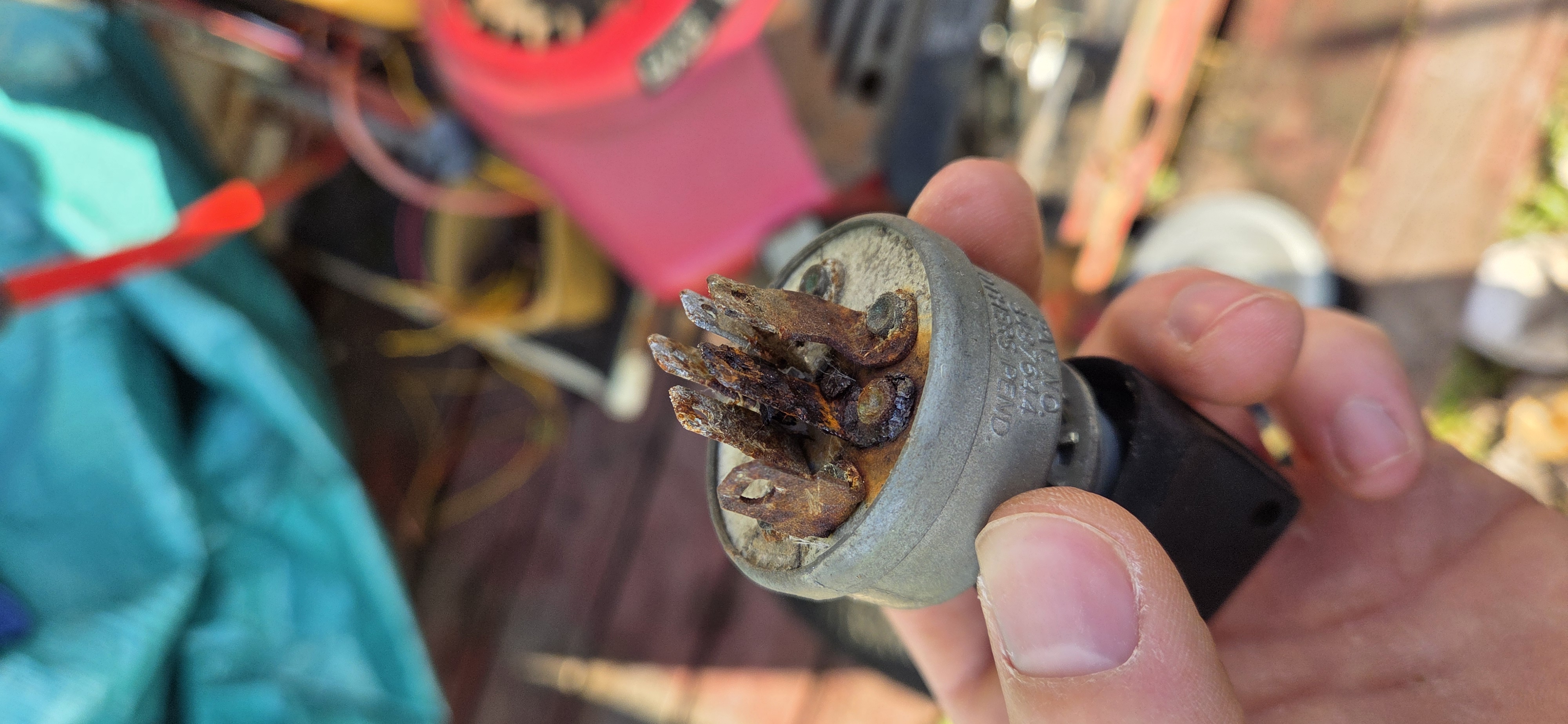 The old key still turned, but the contacts were busted