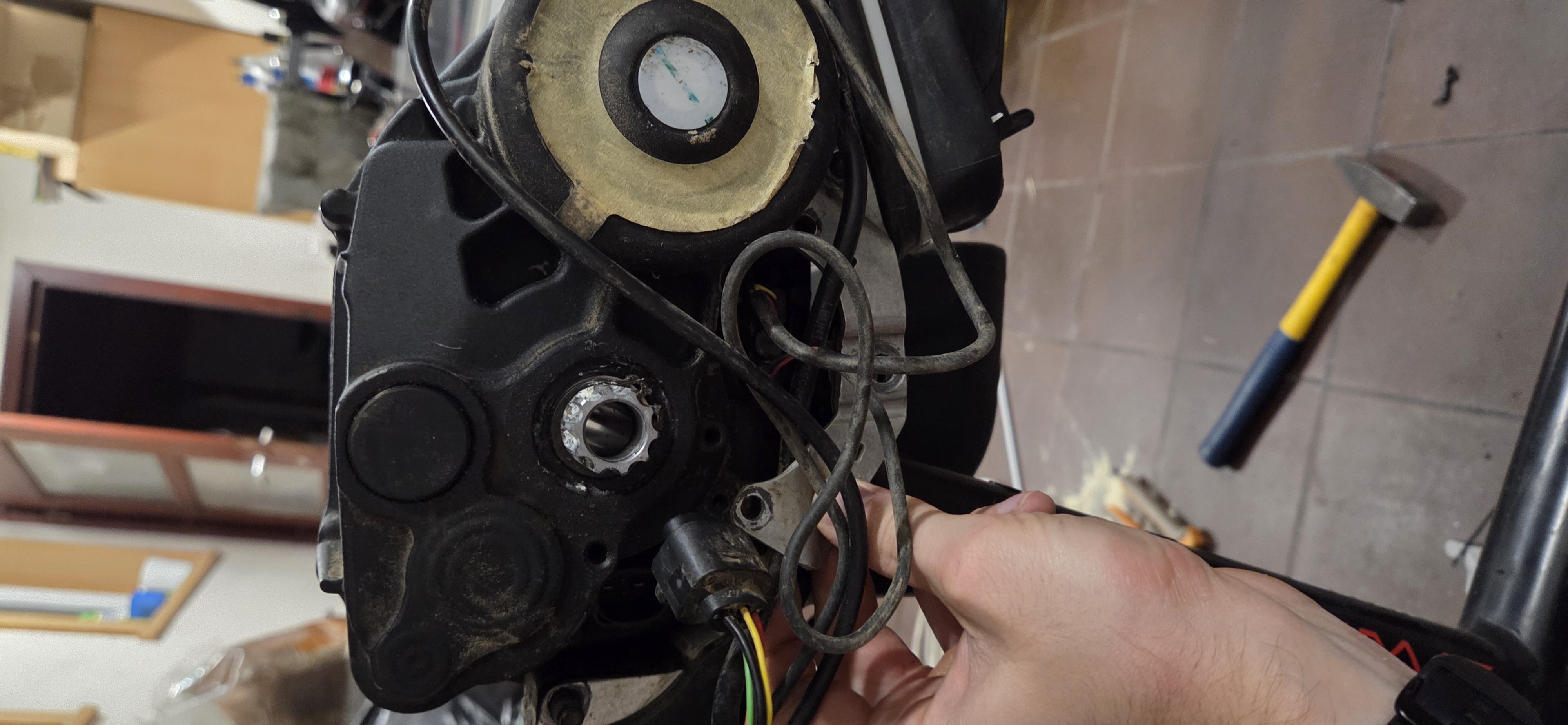 Pedals removed