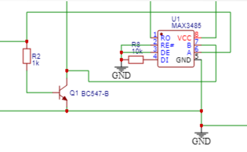 RS485/MAX3485 interface board for the P1 port