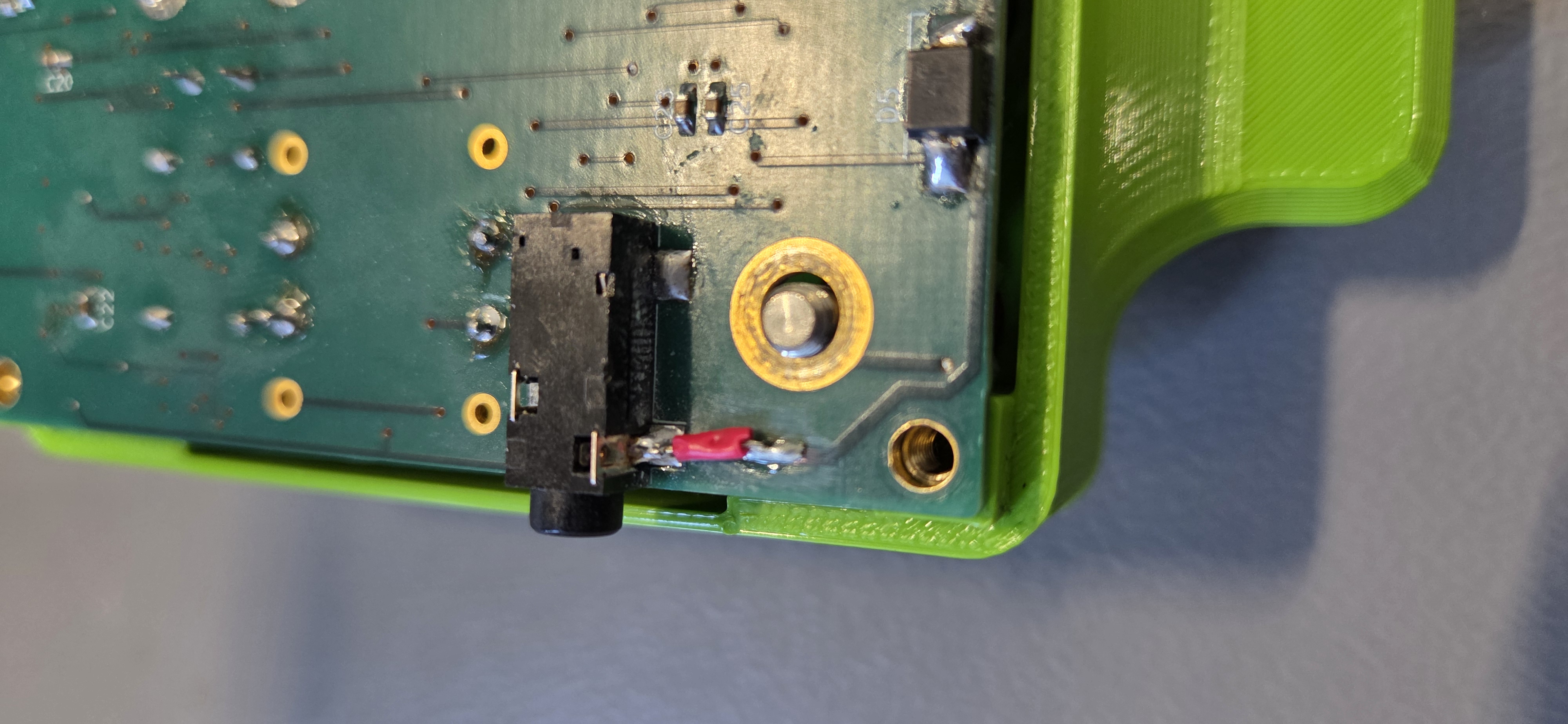 Adding a patch to a broken pad that connects the probe to the device
